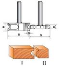 45# Kohlenstoffstahl-Flöte Mikro-Korn Hartmetallschneiden TCT-Fräser-Stückchen stellte für Holzbearbeitung ein