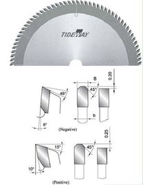Axiale Zahn Kreissägeblätter TCT zum Schneiden von Plasitic Stahl, Plexiglas