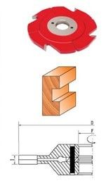 Rot lackiert T.C.T Carbide Shaper Schneidgeräte, Nuten Fräser in 45 # Kohlenstoffstahl