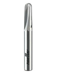 Zwei gerade Flöte Ballnose-Stückchen-mikro- Korn feste CNC-Karbid-Bits für den Schnitt des Holzes, Laminat, Kunststein